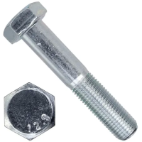 Болт шестигранный с неполной резьбой М12х50 DIN 931 класс прочности 12.9 оцинкованная сталь
