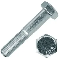 Болт шестигранный с неполной резьбой М8х30 DIN 931 класс прочности 10.9 оцинкованная сталь